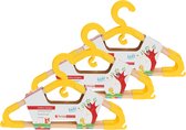Cintres Storage Solutions pour enfants - 9x - plastique/bois - jaune - Qualité solide