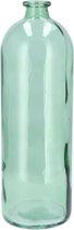 DK Design Bloemenvaas fles model - helder gekleurd glas - zeegroen - D14 x H41 cm