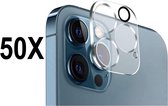 Screenz® - Camera lens protector geschikt voor iPhone 13 Pro/13 Pro Max - Tempered glass camera protector geschikt voor iPhone 13 Pro/13 Pro Max - Beschermglas - Screenprotector - 50 stuks - Voordeelverpakking