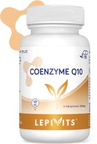 Coenzyme Q10 100mg | 90 gélules végétariennes | Affecte la production d'énergie | Fabriqué en Belgique | LEPIVITES