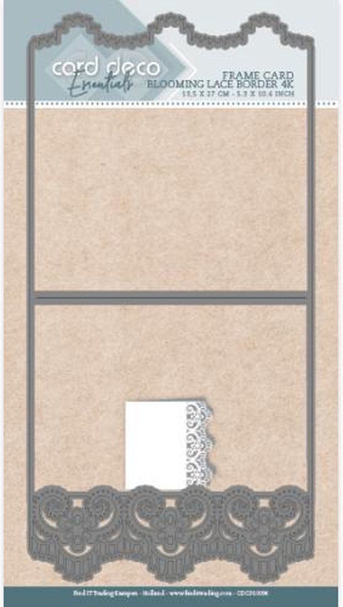Card Deco Essentials Frame Dies - Blooming Lace Border - 4K