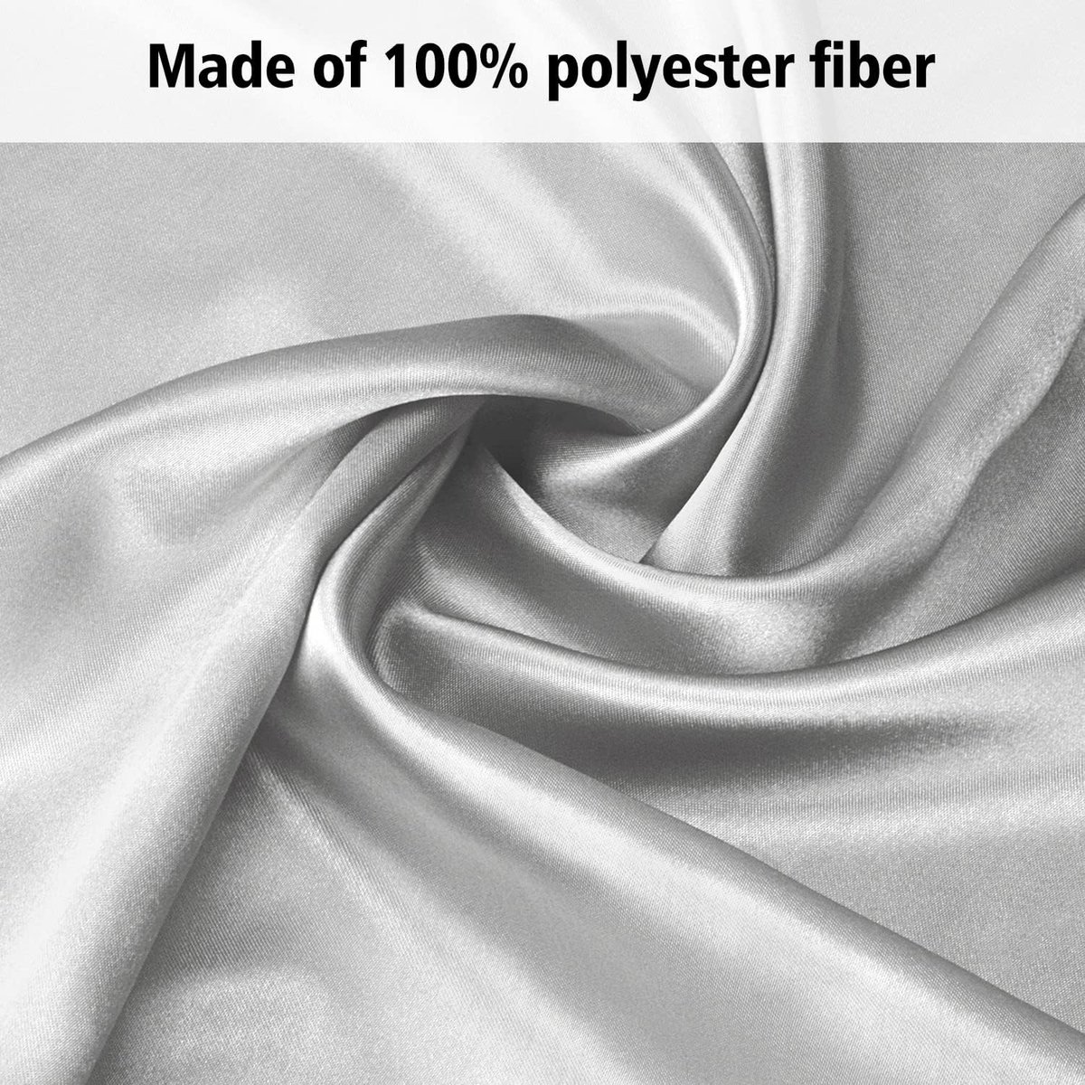 Lirex 2 Pack Satijnen Kussenslopen, Standaard Formaat Zacht Effen Kleur Microfiber Satijnen Kussensloop, Envelop Sluiting Kreukvrij Vervagingsbestendig Ademend (50x90 cm, Grijs Lirex 2 Pack Satijnen Kussenslopen, Standaard Formaat Zacht Effen Kleur Microfiber Satijnen Kussensloop, Envelop Sluiting Kreukvrij Vervagingsbestendig Ademend (50x90 cm, Grijs