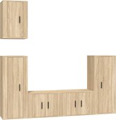 vidaXL-5-delige-Tv-meubelset-bewerkt-hout-sonoma-eikenkleurig