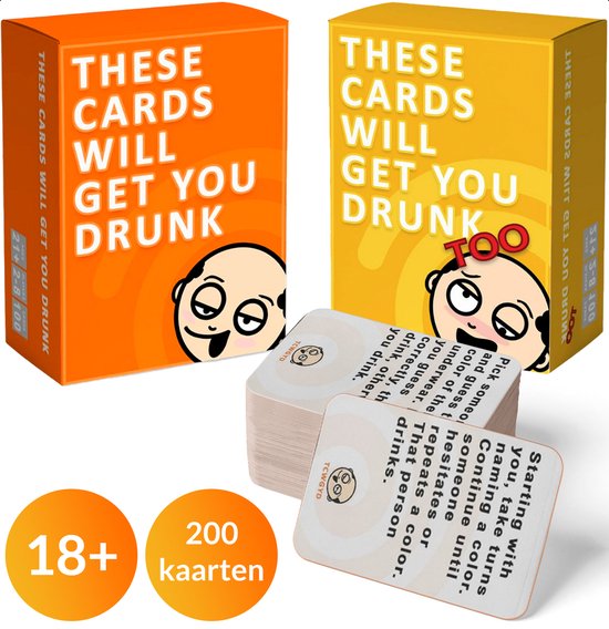 GAGATO Kaarten Drankspel voor Volwassenen - Kaartspel Drinking Game - Speelkaarten Set - 2 Stuks Kaartspellen