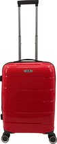 SB Travelbags 'Expandable' Handbagage koffer 55cm 4 dubbele wielen trolley - Rood
