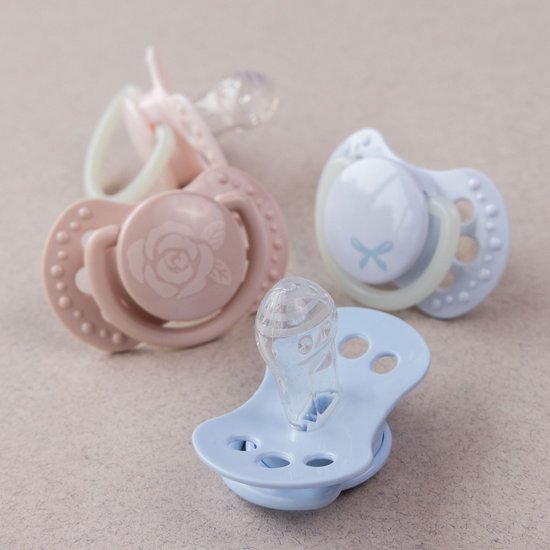 Difrax Fopspeen Dynamic Newborn Babyshower Pink 2 stuks van Difrax — afbeelding 5