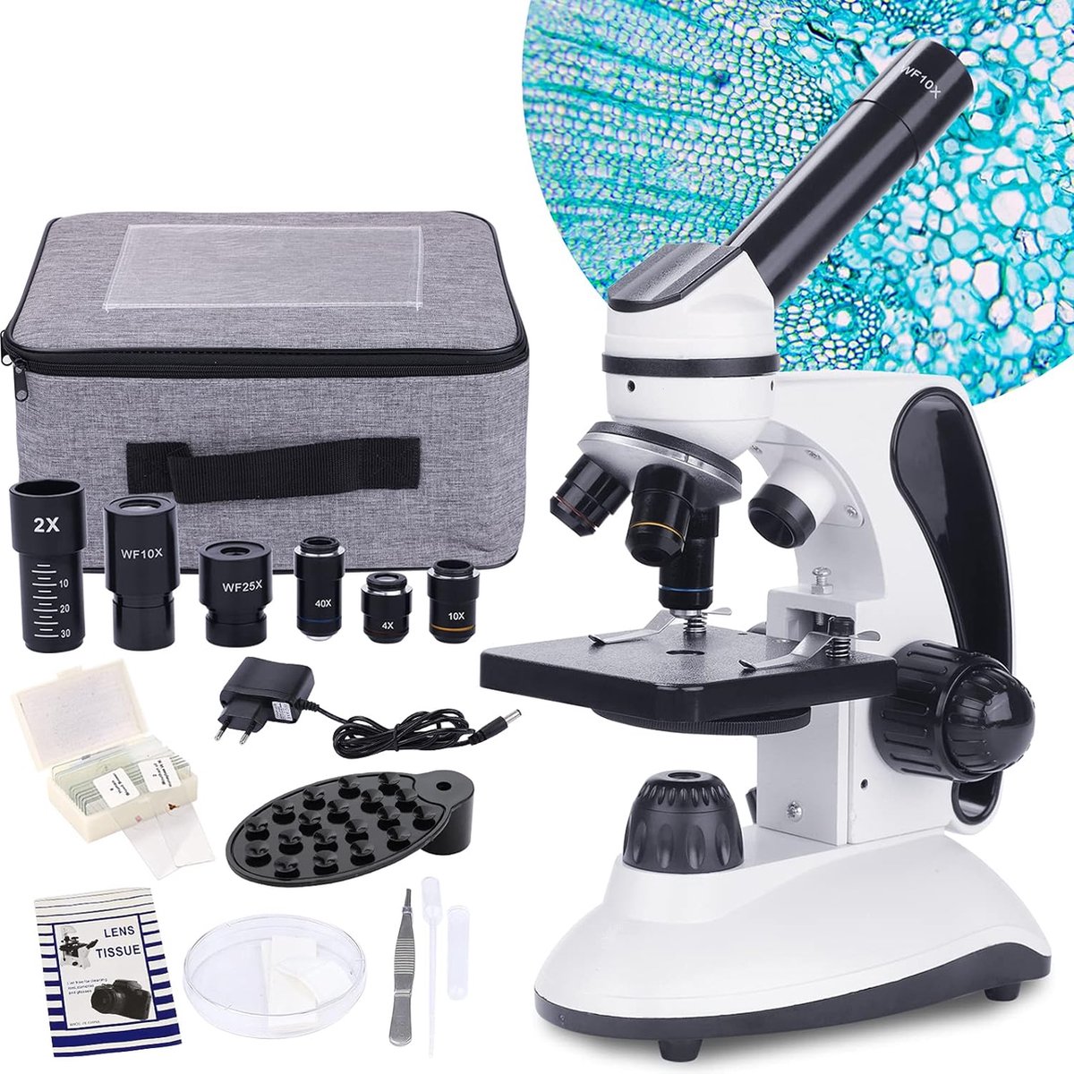 Monoculaire microscoop voor volwassenen studenten