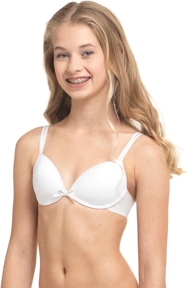 Boobs & Bloomers Anny Meisjes T-shirt BH - Zwart - Maat B75