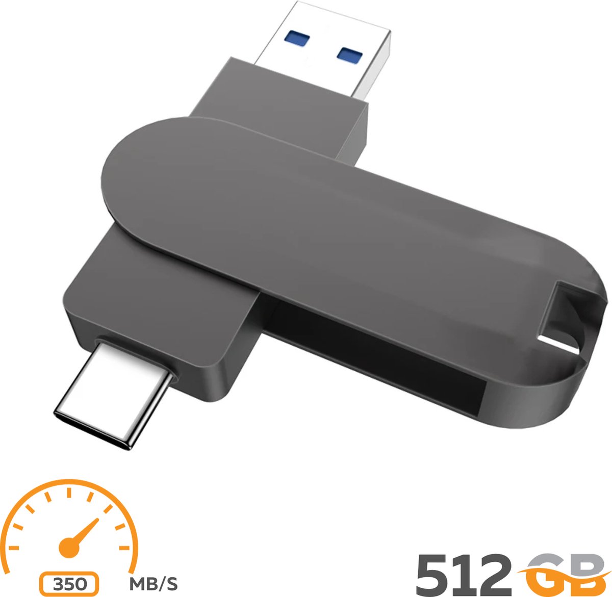 Xedor® - Clé USB 256 GB - Flash USB - 2 en 1 - USB C - USB A 3.0 / 3.2 Gen  1 