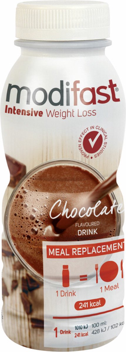 Goedkoopste Modifast Intensive Drink Chocolade - 4 x 236 ml - Voordeelverpakking