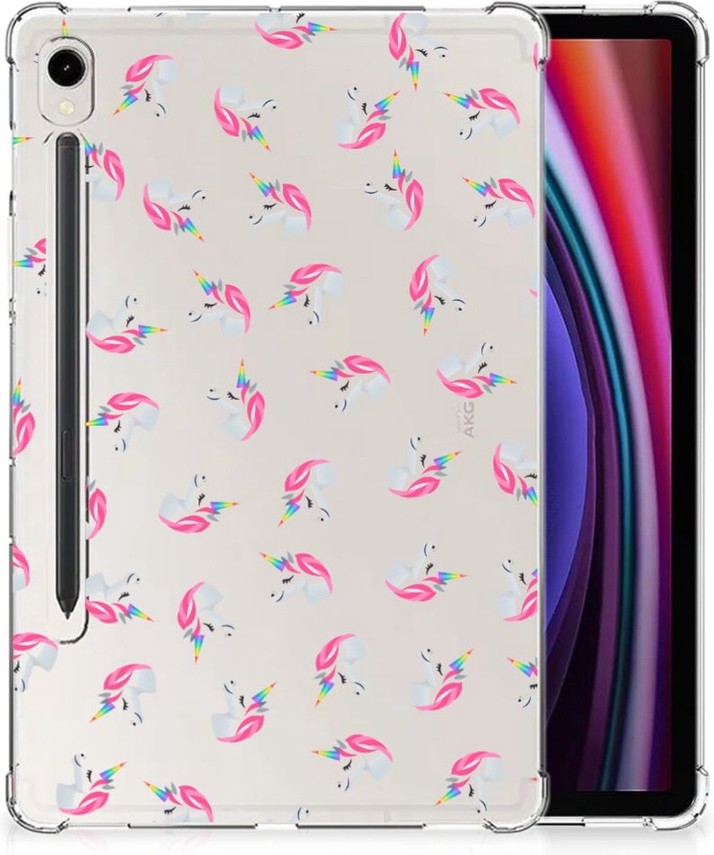 Hippe Hoes voor Samsung Galaxy Tab S9 Unicorns