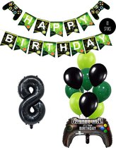 Cijfer Ballon 8 Game Videospel Verjaardag Thema - De Versiering voor de Gamers Birthday Party van Snoes