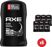 Axe - Déodorant Men - Stick - Noir - 48 heures Parfum irrésistible de poire fraîche et de cèdre - Formule anti-piqûre supérieure - Pack économique 6 x 50 ml