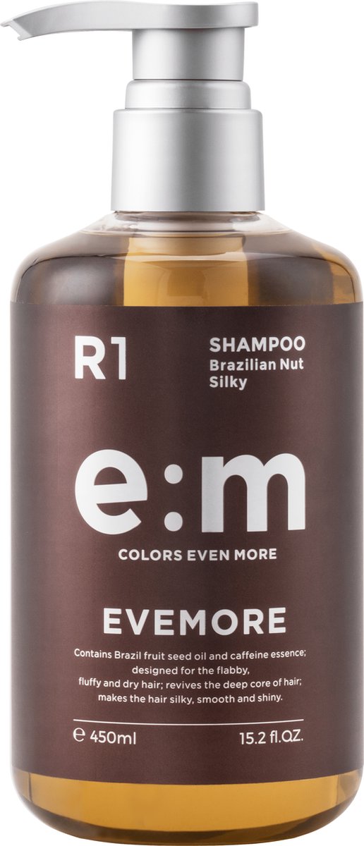 EVEMORE Brazilian Nut Silky Shampoo - Glanzende Haarverzorging voor Hoofdhuid en Haar