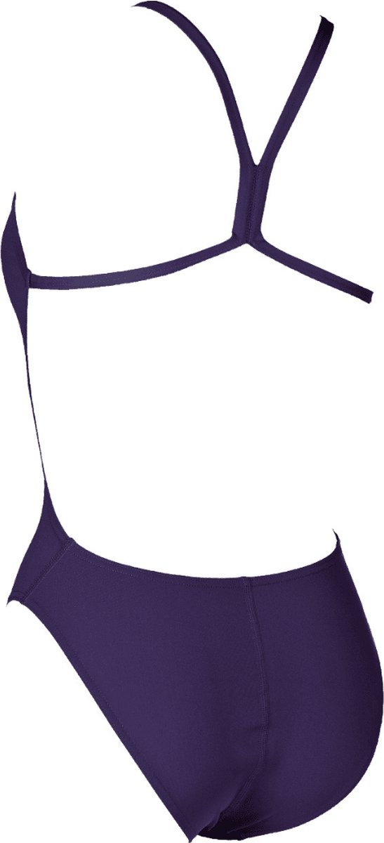 arena Solid Light Tech High One Piece Swimsuit Dames, navy - white 36 | US 32 — afbeelding 2
