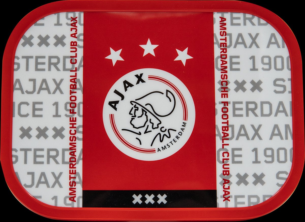 Ajax-lunchbox wit/rood logo AFC Ajax