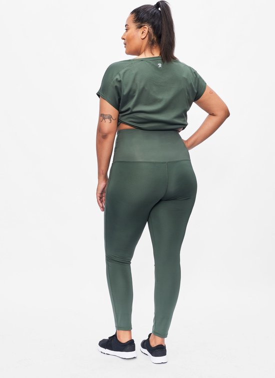 Redmax Sportlegging Dames Corrigerend Perfect RMXBelle - Sportkleding - Geschikt voor Fitness en Yoga - Dry Cool - Fitness Legging - Corrigerend - Groen - 50/52 van Merkloos — afbeelding 4