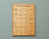 Houten Formula 1 Kalender 2024