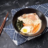 Set de bols à soupe en céramique, 2 bols à ramen en faïence de 1000 ml, grands bols à nouilles japonais avec cuillère et baguettes, ensemble de vaisselle traditionnelle asiatique, pour Udon, pâtes, Pho, Soba, céréales et salade