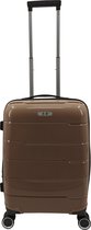 SB Travelbags 'Expandable' Handbagage koffer 55cm 4 dubbele wielen trolley - Donker Champagne