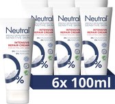 Neutral 0% Parfumvrij Intensive Repair Cream - 6 x 100 ml - Voordeelverpakking