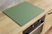 Inductiebeschermer - Breakfast Room Green - 83x51.5 cm - Inductiebeschermer - Inductie Afdekplaat Kookplaat - Inductie Mat - Anti-Slip - Keuken Decoratie - Keuken Accessoires