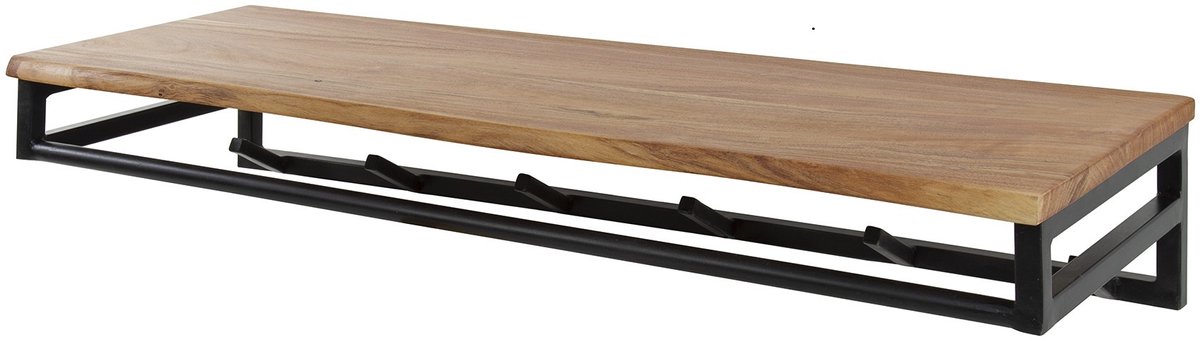 Kapstok Custom 6 Haken Boomstam Hoedenplank 100cm