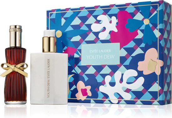 Estee Lauder Youth Dew Rich Luxuries Gift Set Eau de Parfum 67ml Spray + 92ml Youth-Dew Body Lotion satinee