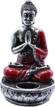 Theelichthouder Boeddha Rood - Boeddha