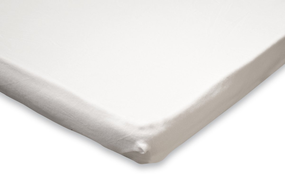 Eleganzzz Topper Molton Hoeslaken Katoen Stretch Molton 90x220cm Wit Matrasbeschermer Matrashoes Eenpersoons