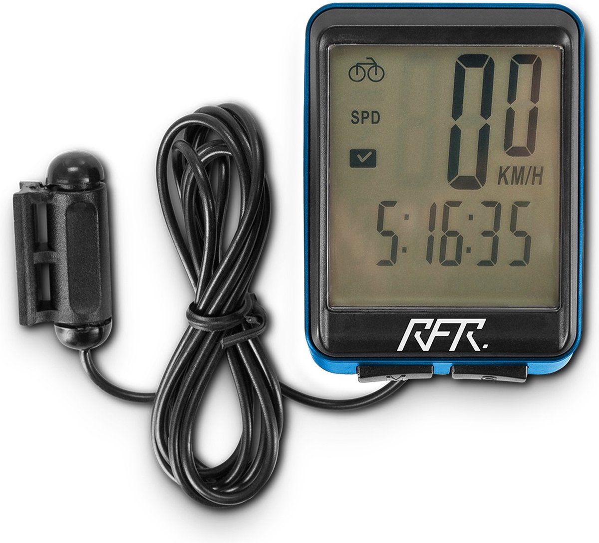 RFR Fietscomputer - CMPT - Draadloos - 12 Functies - 44x60x14 mm - 110 Gram - Blauw
