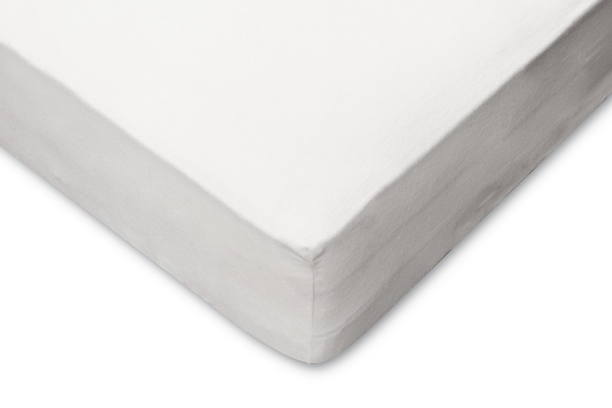 Eleganzzz Molton Hoeslaken Katoen Stretch Molton 140x200cm Wit Matrasbeschermer Matrashoes Tweepersoons
