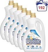 Lessive liquide blanche Woolite - 192 lavages - 6x 1,9L - Pack économique