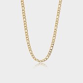 Figaro Ketting 5 mm - Gouden Schakelketting - 60 cm lang - Ketting Heren - Olympus Jewelry