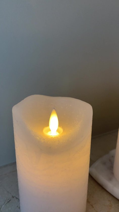 Sirius Set de bougies à chauffe-plat LED Sille, 3.4 cm, blanc, rechargeable