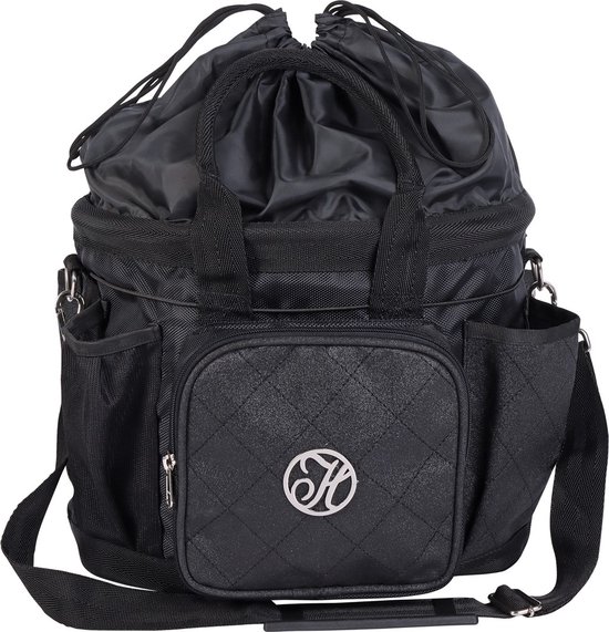 Harry's Horse - Cap- en poetstas XXL - Zwart met glitter