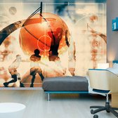 Fotobehangkoning - Behang - Vliesbehang - Fotobehang Basketbal - I love basketball! - 300 x 210 cm