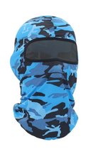 Skimasker - Bivakmuts - Heren & Dames - Wintersport muts - Blauw camouflage