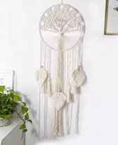 Handgemaakte Dromenvanger | Dreamcatcher | Veren | Macramé | 30cm bij 75cm | Hoogwaardige Kwaliteit