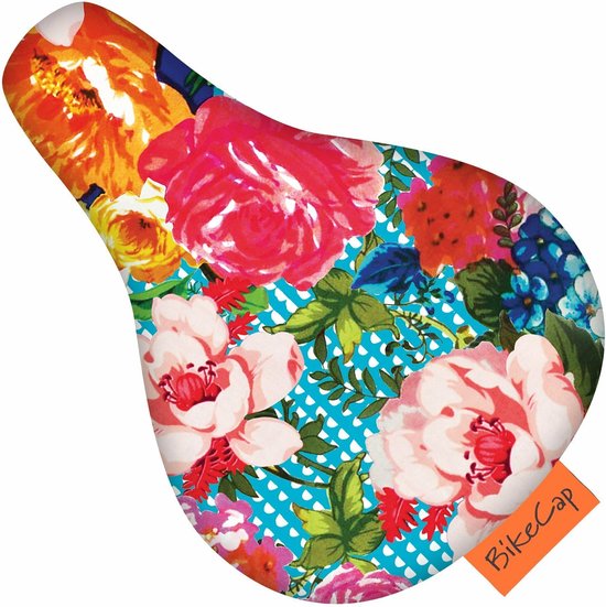 Bikecap Housse de Selle Housse de Selle Velo Enfant Fleurs Tropical bol