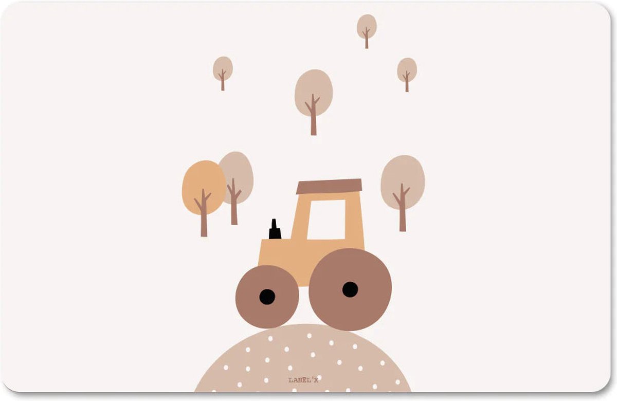 Label2X - Knutselmat Tractor - 140x90cm - XL - Placemats
