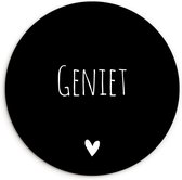 WallCircle - Wall Circle - Wall Circle Inside - Proverbes - Citations - Enjoy - 90x90 cm - Décoration murale - Peintures Ronds