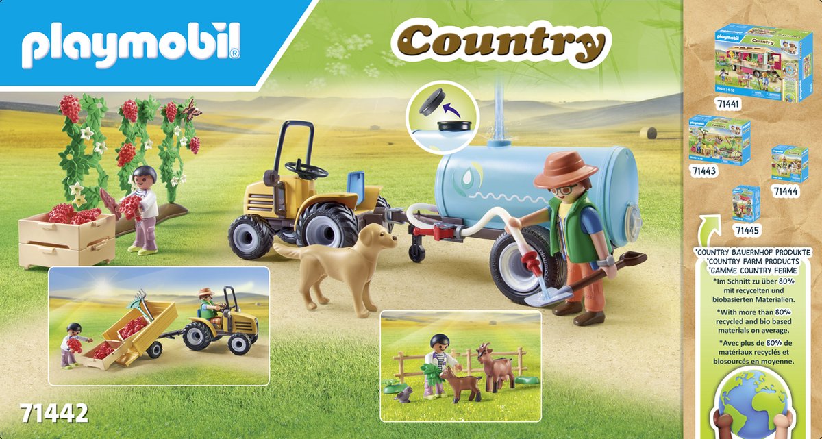 PLAYMOBIL Country Tractor met aanhanger en watertank - 71442 — afbeelding 8