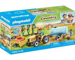 foto van PLAYMOBIL Country Tractor met aanhanger en watertank - 71442