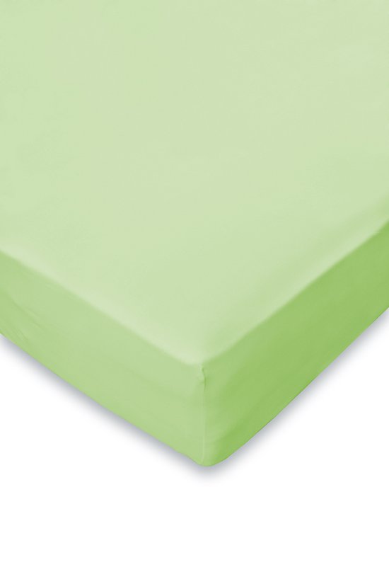 Eleganzzz Hoeslaken Jersey Stretch 35cm Hoekhoogte - Lime - Hoeslaken 180x210/220cm - 200x200cm - Lits Jumeaux - 100% Katoen - Hoeslakens