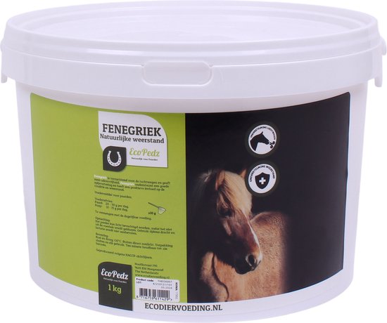 EcoPedz Fenegriek - Paarden Supplement - De Ondersteuning voor Gezonde Luchtwegen - 1 kg