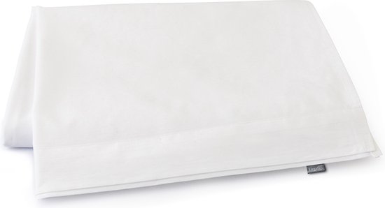 Eleganzzz Laken Percale de Katoen - Wit - Laken 150x250cm - Simple - Draps