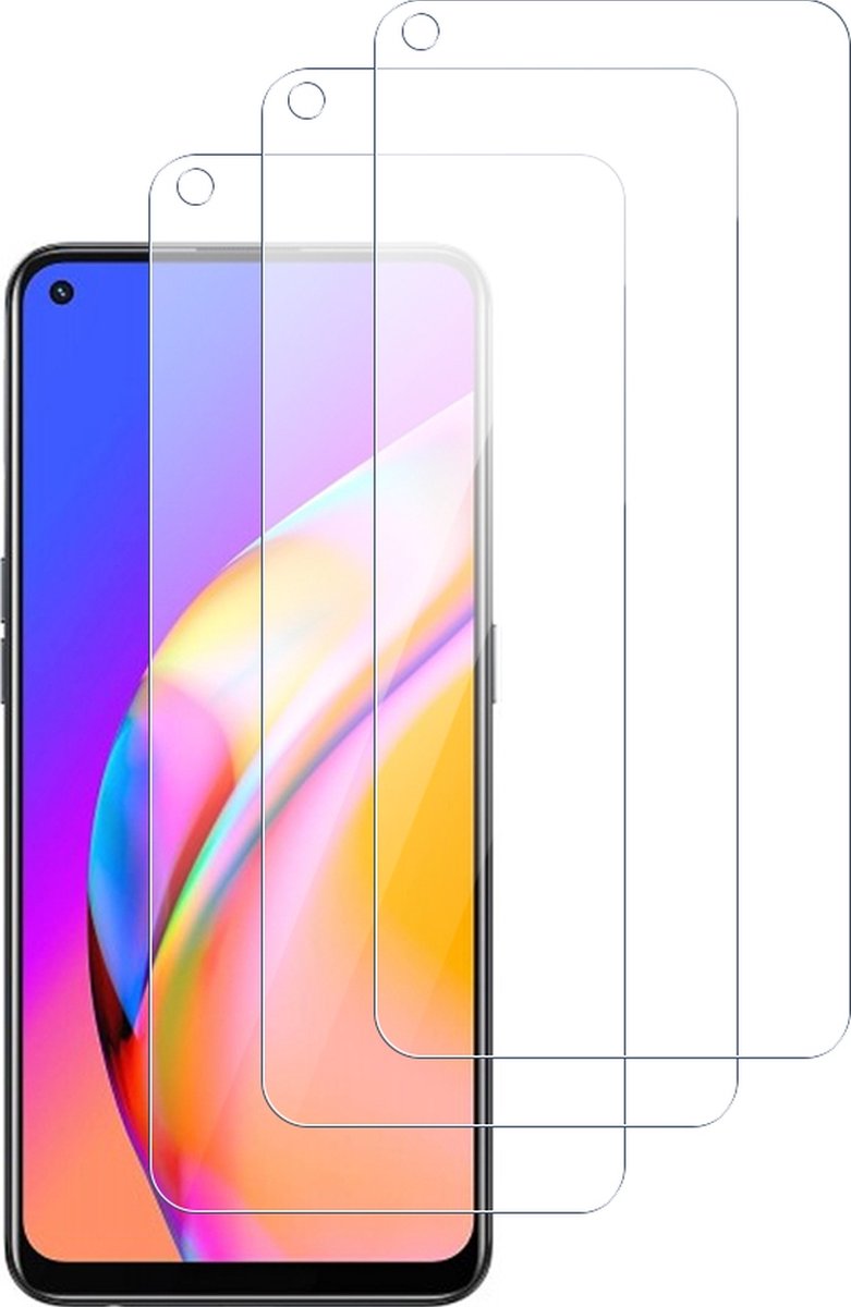 Mobigear Screenprotector geschikt voor OPPO A94 | Mobigear Screenprotector Folie - Case Friendly (3-Pack)