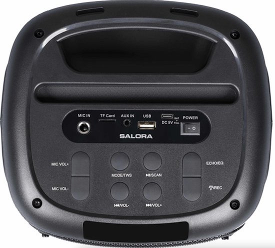 Salora PARTYBOX220 - Party Speaker - Box - Speaker - Partybox - Zwart — afbeelding 4
