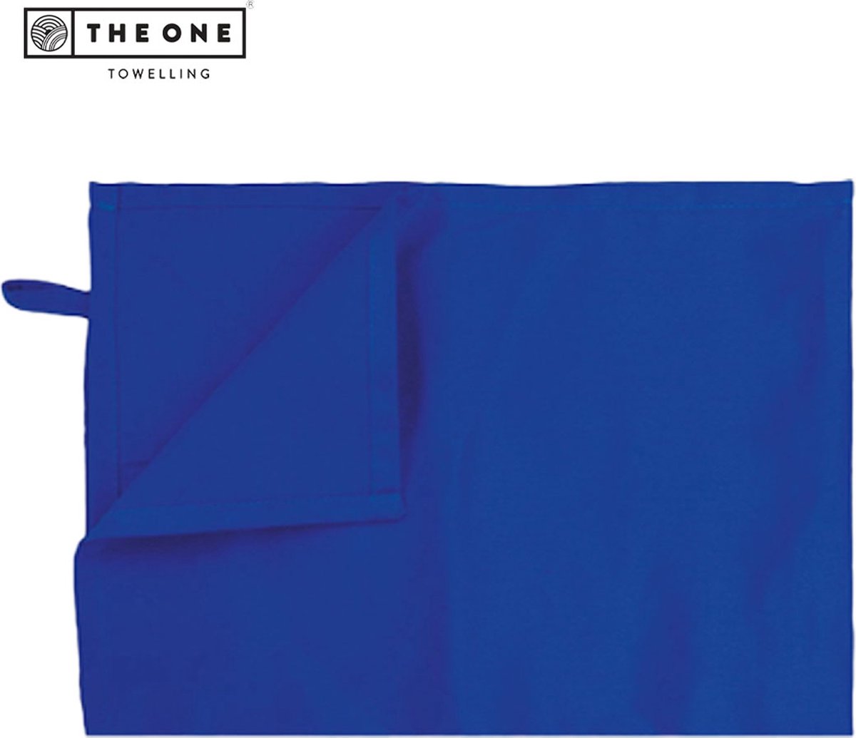 The One Towelling Theedoek - Droogdoek - Hoge vochtopname - 185 gr/m2 - Katoen - 50 x 70 cm - Koningsblauw